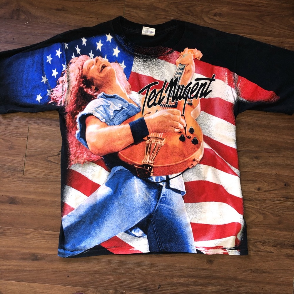 Ted Nugent one nation under ted vintage rock shirt